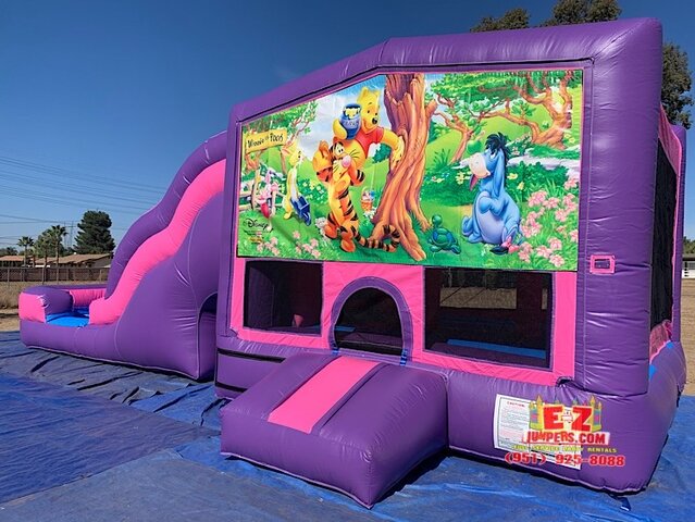 Winnie the Pooh - Pink & Purple Jumper Slide Multi-Activities Combo