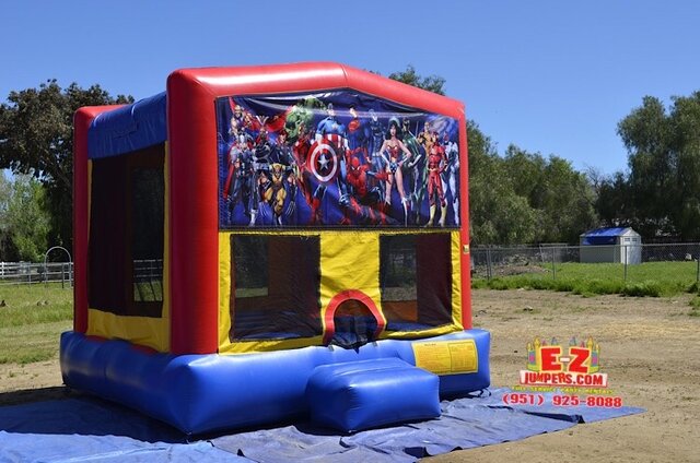 Super Heroes Large Bounce House