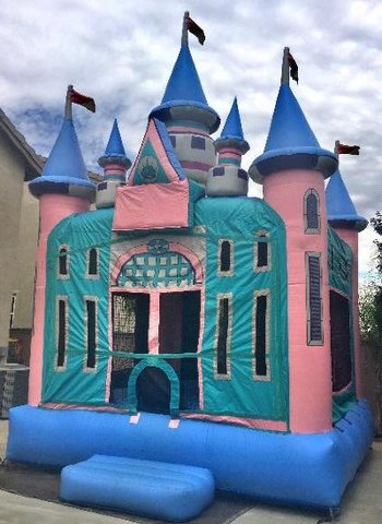 Monster Trucks and Dirt Bikes Magic Castle with Obstacles and Basketball Hoop 