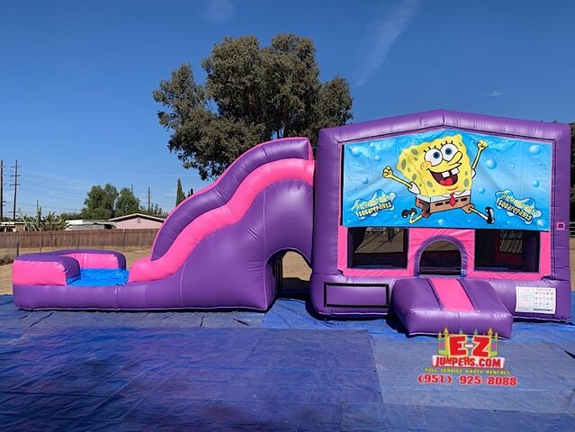 SpongeBob - Pink & Purple Jumper Slide Multi-Activities Combo
