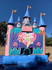 Tinker Bell Fairy Magic Castle with Obstacles and Basketball Hoop 