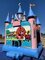 Ariel / Little Mermaid Magic Castle with Obstacles and Basketball Hoop 