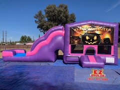 Halloween Jack-O-Lantern - Pink & Purple Jumper Slide Multi-Activities Combo