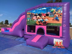 Mickey and Minnie - Pink & Purple Modular Jumper Slide 5in1