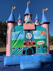 Thomas the Train Magic Castle with Obstacles and Basketball Hoop 