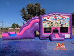 Circus - Pink & Purple Jumper Slide Multi-Activities Combo