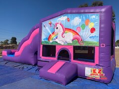 Unicorn - Pink & Purple Jumper Slide Multi-Activities Combo