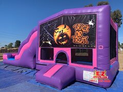 Halloween Trick or Treat - Pink & Purple Jumper Slide Multi-Activities Combo