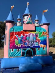 Trolls Magic Castle with Obstacles and Basketball Hoop 