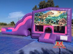 Dinosaurs - Pink & Purple Jumper Slide Multi-Activities Combo