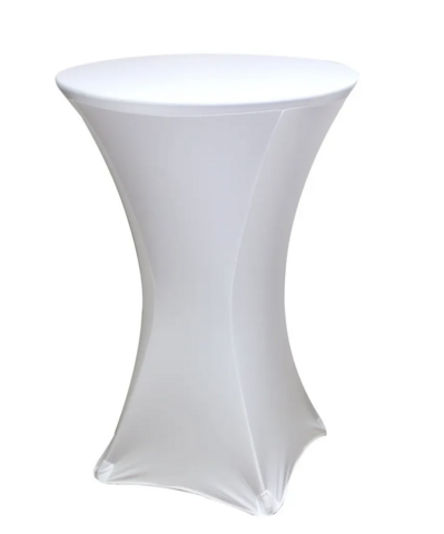 Cocktail Table with White Cover 42in H Rental