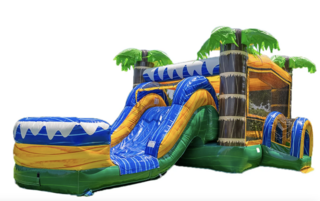 Topical Combo Bounce House Splash Pool 