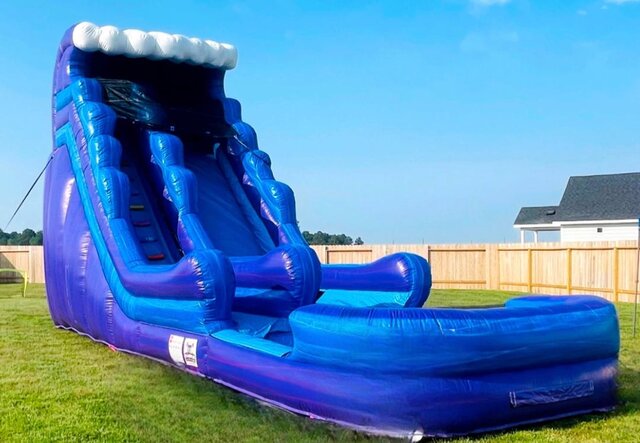 22' PURPLE MARBLE WATERSLIDE