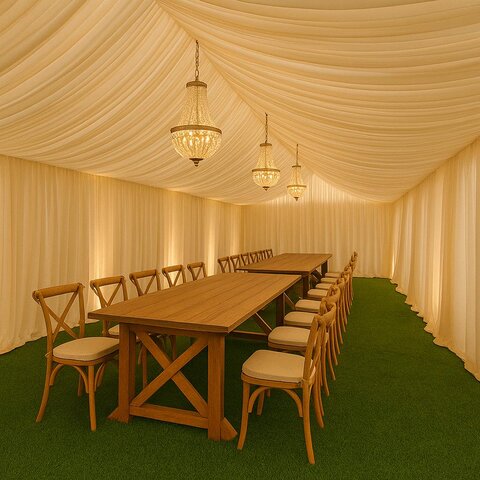20x30 Tent Draping  48 Guest