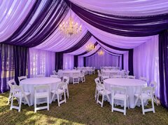20x40 Tent Draping Package 64 Guests