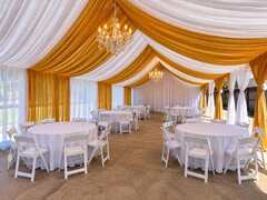 20x30 Tent Draping Package 48 Guests