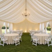 20x20 Tent  Draping Package 32 Guests