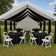 20x20  Tent With Parcial Draping
