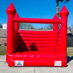 Modern Red Castle Bounce House #126