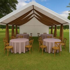20x20 Tent With Parcial Draping