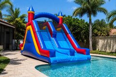 Pool Slide Dual Lane