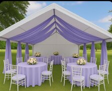 20x20 Tent With Parcial Draping