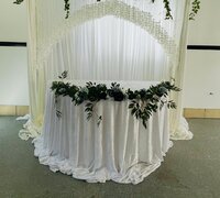 60" Half Round Table Cloth
