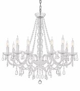 8-Arm Chandelier White