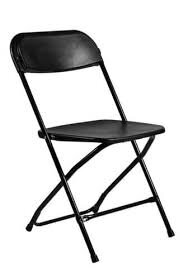 Folding chair - black