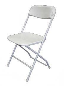 Folding chair - white