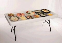Fill and chill table - 6 ft long