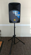 Powered speaker with stand 