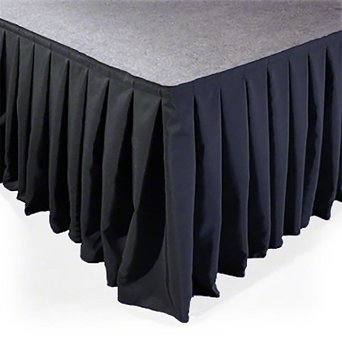 Black skirting for stage (per linear foot)