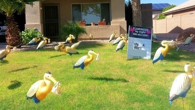 storks yard decorations