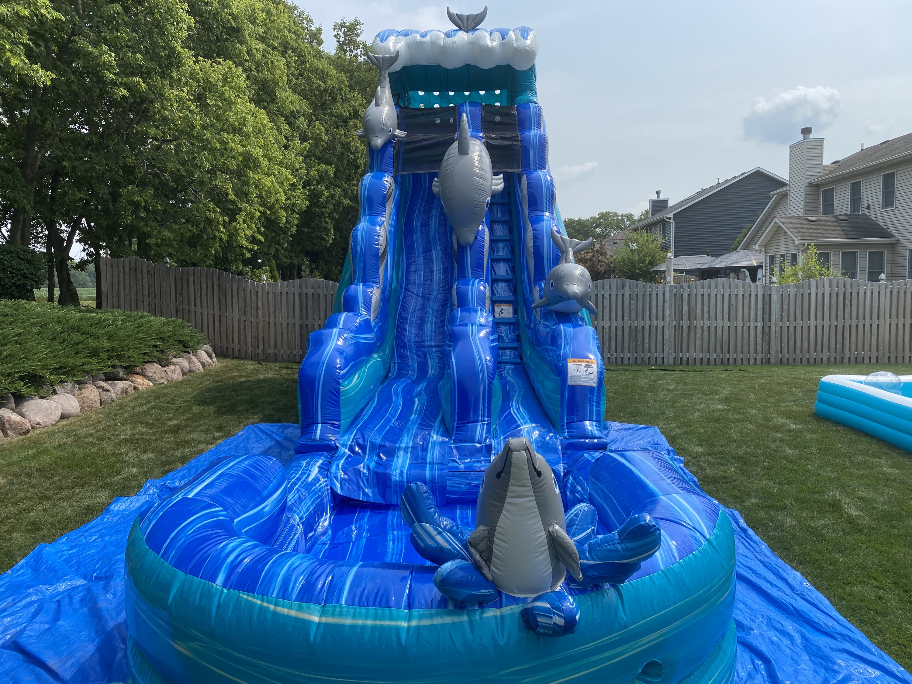 19ft dolphin water slide rentals, Fun Bounces Rental, Homer Glen,IL