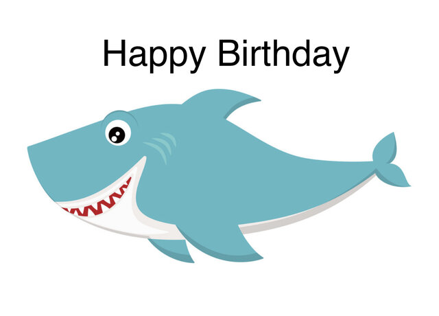 Shark Happy Birthday 