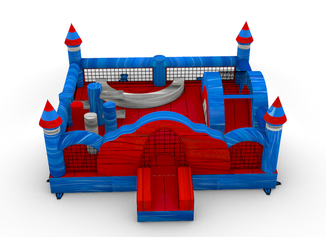 Blue Playground Bounce House 
