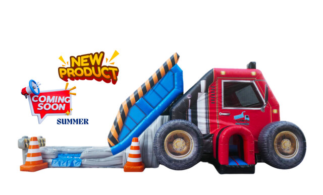 Construction Truck  Bounce House Combo 