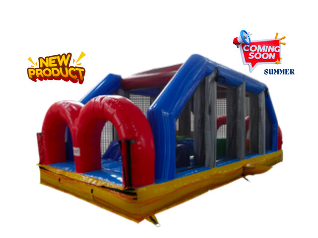 25ft Color Rush Ninja Obstacle Course C