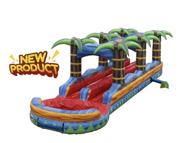 34ft Dual LaneTropical Slip and Slide