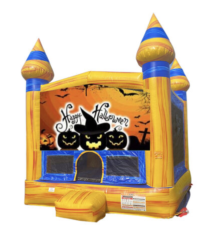 Volcano Happy Halloween Bounces House 