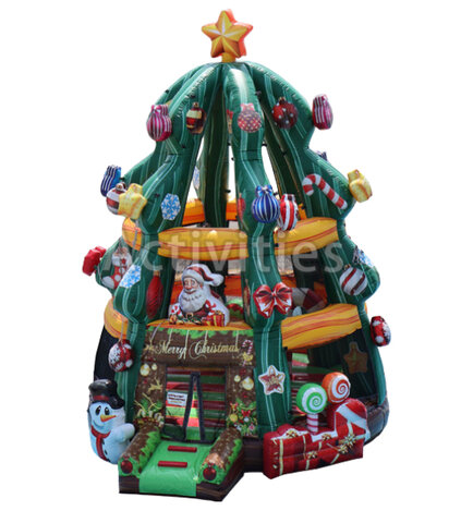 Merry Christmas Tree Bounce house 