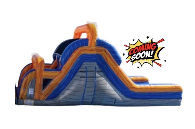 35ft Infinity Rock Climb Slide  Obstacle Course 
