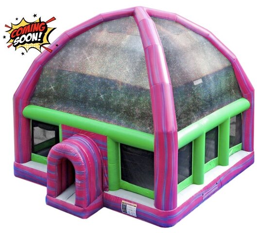 Jumbo Dome Pink Bounce House 