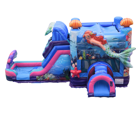 Mermaid Wet Bounce House Combo 