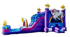 Unicorn  Wet Bounce House Combo 