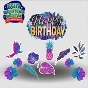 Tropical Happy Birthday Yard Card 