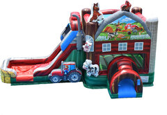 Farm Wet Bounce House Combo 