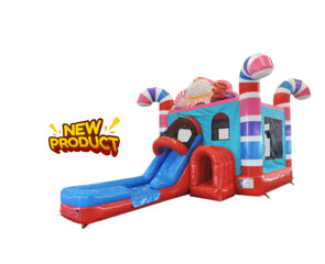 Candy Land Wet Bounce House Combo 