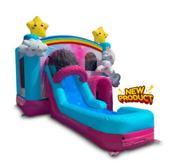 Enchanted Unicorn Wet Bounce House Combo 